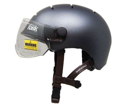 Casque de vélo urbain avec visière Kask 4 aérations Taille L Anthracite Mat