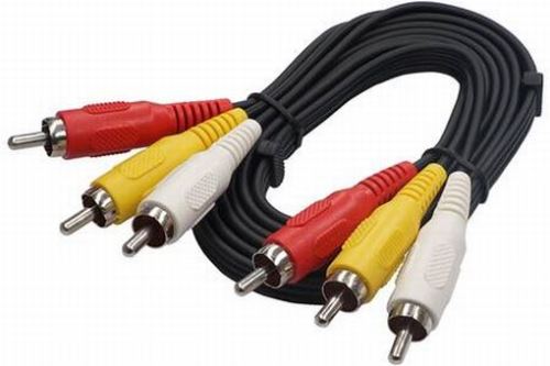 Cordon audio-vidéo Temium 3 RCA vers 3 RCA 3.5 m