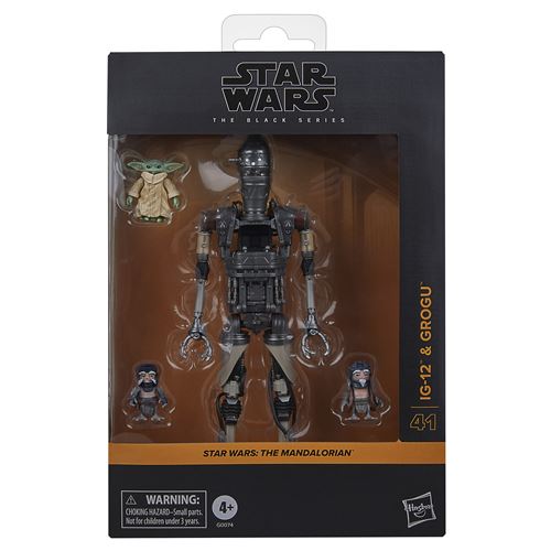 Star Wars Figurine Black Series Deluxe Ig-12 Et Grogu - Image 3