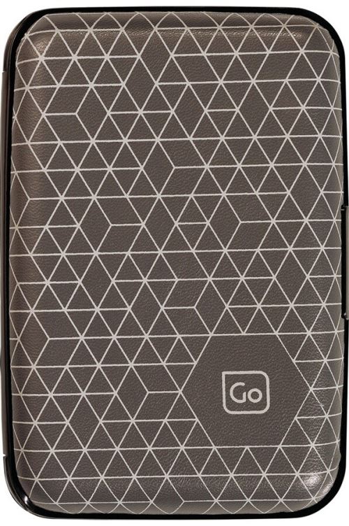Portefeuille protection RFID en coque dure avec fermeture sécurisée pour ranger en toute sécurité vos cartes à puces.
