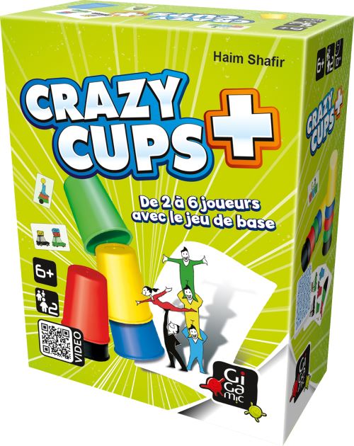 Jeu d'Ambiance Gigamic Crazy Cups – Jeu de Réflexe Énergique