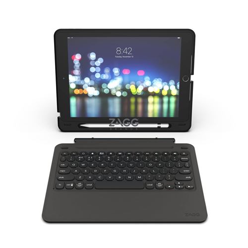 Etui Clavier sans fil Bluetooth Zagg Messenger pour iPad 10.2 Noir