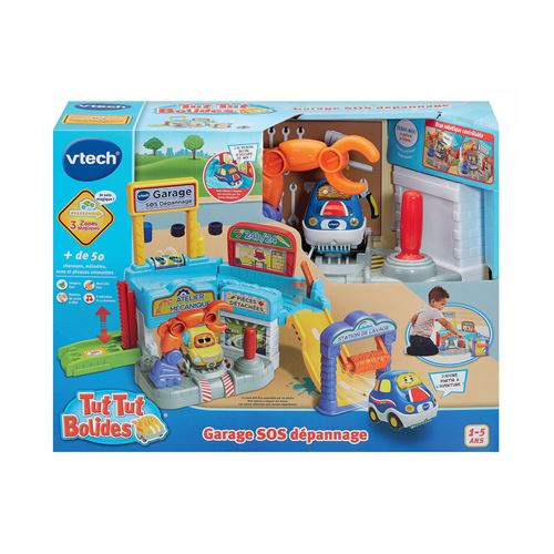 Vtech Multicolore Jeu Électronique Tut Tut Bolides Garage Sos Dépannage Avec Noe Voiture À Réparer