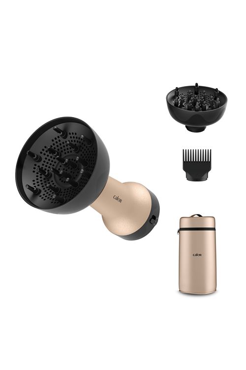Sèche-Cheveux Calor Diffuseur 3-En-1 Curl Harmony Cv7D30C0 Noir Or