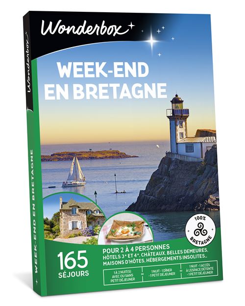 Coffret cadeau Wonderbox Week-end en Bretagne