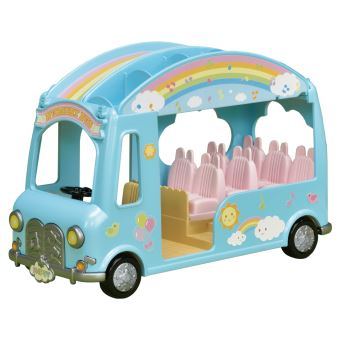 Playset Sylvanian Families Le bus arc-en-ciel des bébés