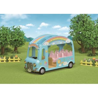 Playset Sylvanian Families Le bus arc-en-ciel des bébés