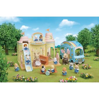 Playset Sylvanian Families Le bus arc-en-ciel des bébés