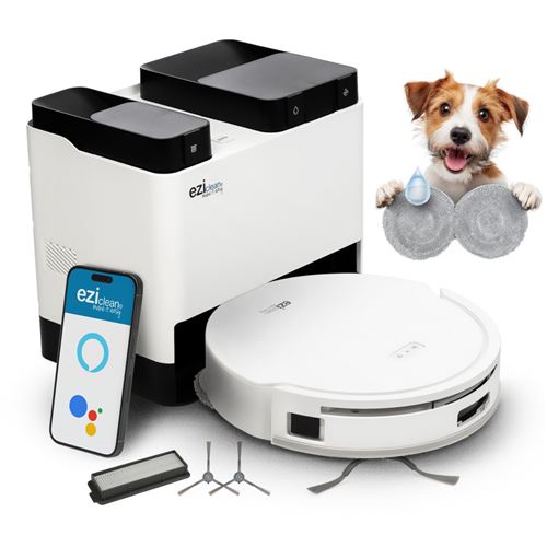 Aspirateur Robot EziClean All-in-One Z12 Ultra Blanc - Ezic