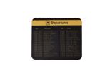 Tapis de souris Itotal Departures Noir et Orange