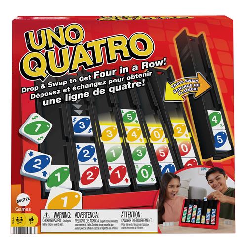 Boite de Jeu classique Mattel Uno Quatro