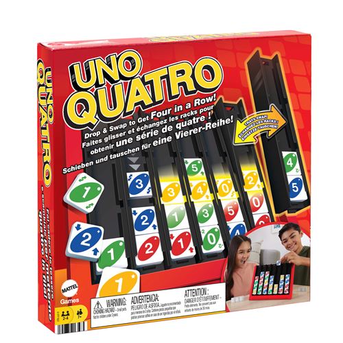Boite de Jeu classique Mattel Uno Quatro