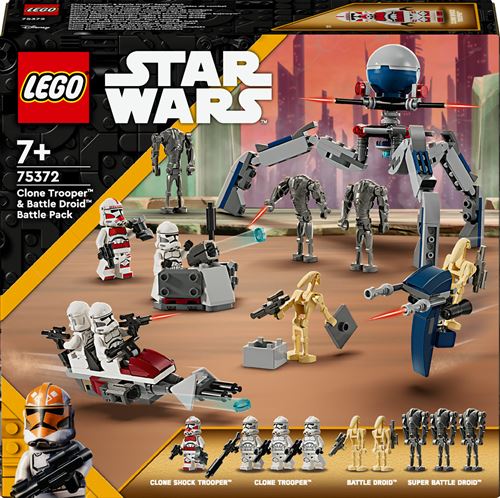 LEGO® Star Wars™ 75372 Pack de combat des Clone Troopers™ et Droïdes de combat