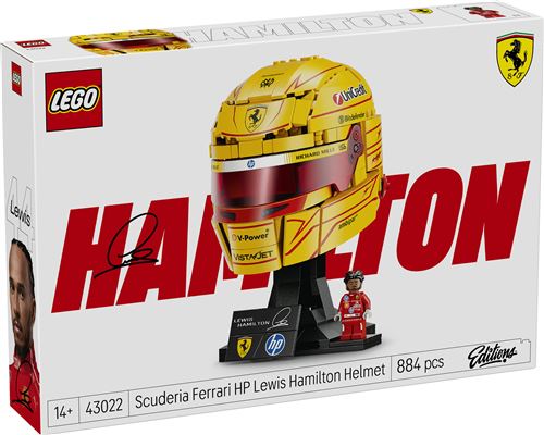 LEGO Editions Scuderia Ferrari HP Casque de Lewis Hamilton 43022 - vue 2