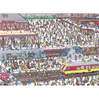 Puzzle 500 pièces Nathan Charlie à la gare Où est Charlie ?