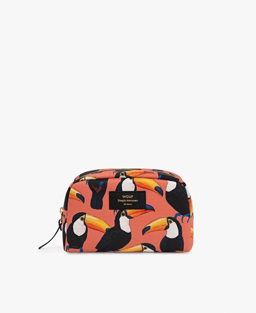 Trousse beauté Wouf imprimé Toco Toucan Taille L
