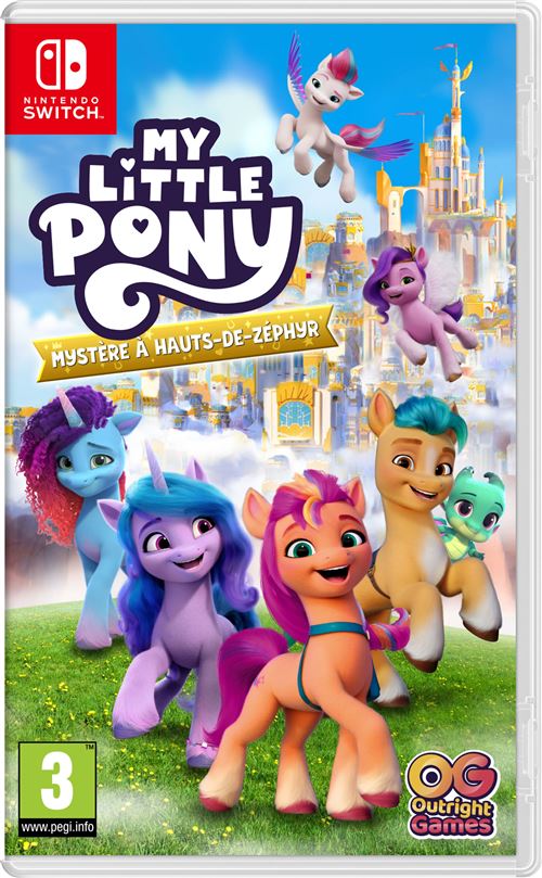 Pochette avant du jeu My Little Pony Mystère à Hauts-de-Zéphyr Nintendo Switch