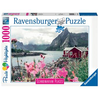 Puzzle 1000 pièces Ravensburger Reine Lofoten Norvège