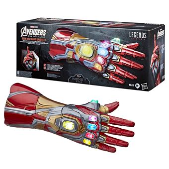 Figurine Marvel Legends Series Avengers gant électronique articulé Iron Man Nano Gauntlet