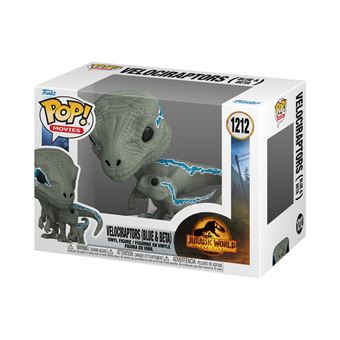 Figurines Funko Pop Movies Jurassic World Velociraptors Blue and Beta