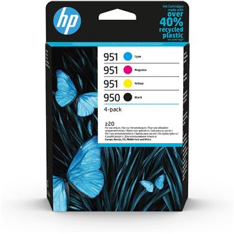 Cartouches Compatibles HP 950XL/951XL - Pour OfficeJet Pro 8600, 8710, Etc., Multicolore