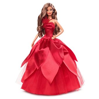 Poupée Barbie Signature Barbie Joyeux Noël Châtain Rouge