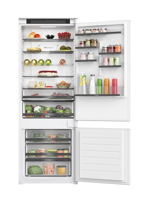 Réfrigérateur Congélateur En Bas Encastrable Haier Hbw5719E 364 L Blanc