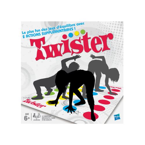 Twister - Jeu De Societe Twister - Jeu D'Adresse Rigolo - Version Française