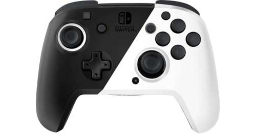 Manette Filaire Pdp Faceoff Deluxe Noir Et Blanc Pour Nintendo Switch