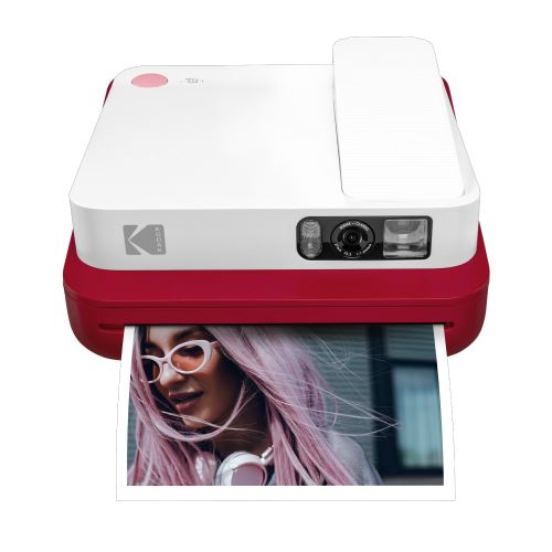 Appareil photo instantané Kodak Smile Classic 2 en 1 Rouge et Blanc