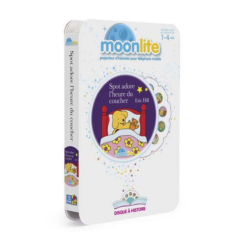 Pack projecteur Moonlite avec histoire Spot adore l’heure de coucher