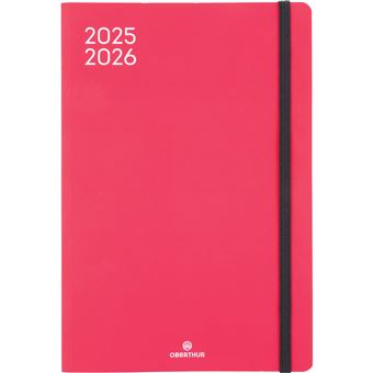 Agenda Oxford Flowers Civil Journalier 15x21cm Année 2025 Rose - Organisation Quotidienne Élégante