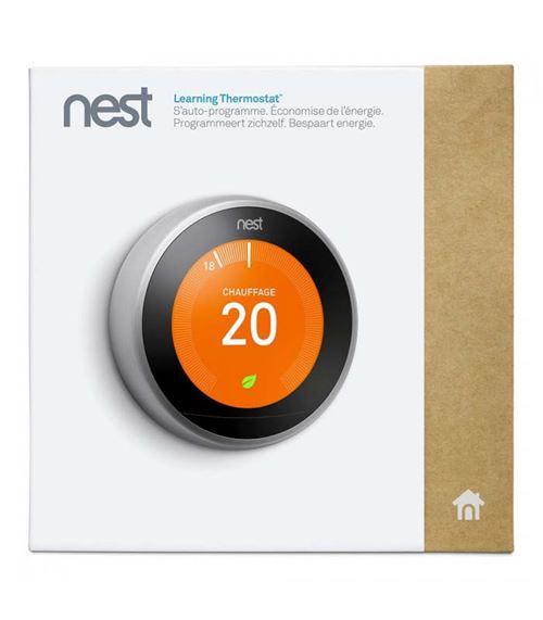 ziek komen Nu Nest Learning Thermostaat 3de Generatie Grijs - Fnac.be - Thermostat  connecté