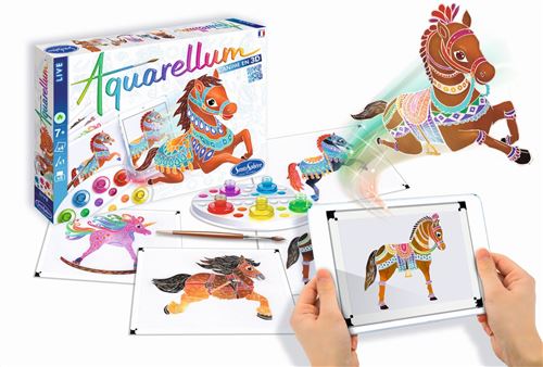Peinture SentoSphère Aquarellum Live Chevaux