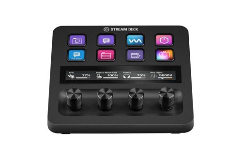 Console de Mixage Audio Elgato Stream Deck+ – 8 Touches LCD, 4 Boutons Rotatifs - vue 4