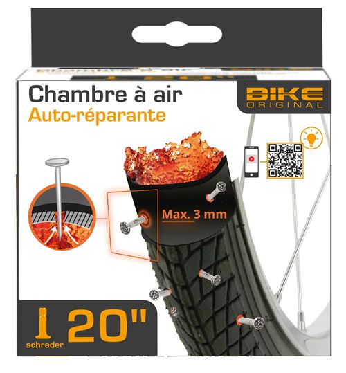 Chambre à air Auto-réparante Bike Original 4387 20 pouces Gris