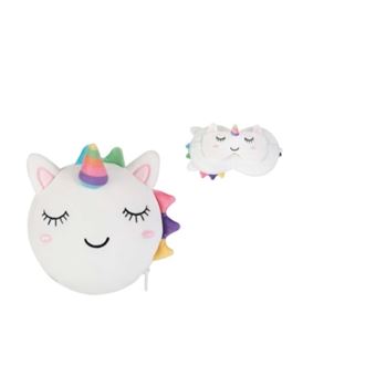 Oreiller de voyage Itotal masque de nuit Licorne