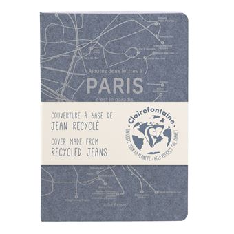 Carnet A6 ligné Clairefontaine Jean Recyclé Modèle aléatoire