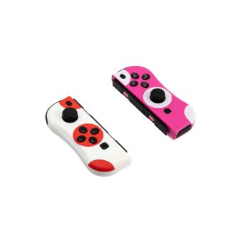 Pack de 2 Manettes Under Control Ii-Con Rouge et Rose pour Nintendo Switch