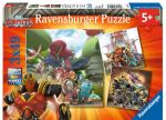 Puzzles 3 x 49 pièces Ravensburger Le Bien contre le Mal Gormiti