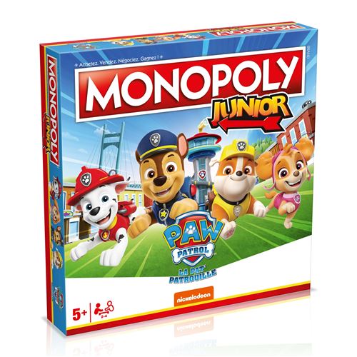 Jeu classique Winning Moves Monopoly Junior Paw Patrol La Pat'Patrouille -  Jeux classiques - Achat & prix