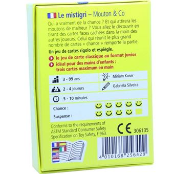 Jeu de cartes Haba Le mistigri Junior Mouton et Co