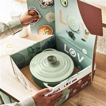 Cocotte Tefal LOV E2580404 25 cm Vert lichen