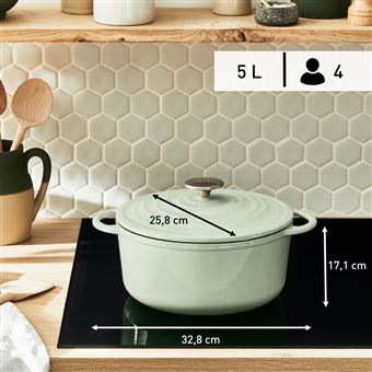 Cocotte Tefal LOV E2580404 25 cm Vert lichen