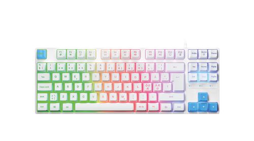 Clavier gaming Azerty filaire Alpha Omega Players Gama TKL Blanc