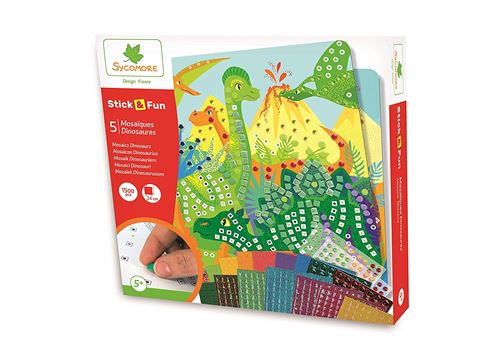 Au Sycomore Stick'n Fun Mosaïques Dinosaures - Multicolore - Image 3