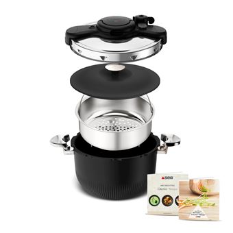 Seb Autocuiseur Clipso Tempo 3-in-1 Cocotte-minute, Faitout, Cocotte a four P4810700 - 1