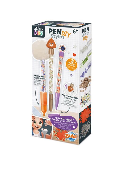 Jeu créatif Buki Stylos DIY Poop
