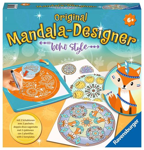 Coffret De Dessin Ravensburger Mandala Midi Boho Style