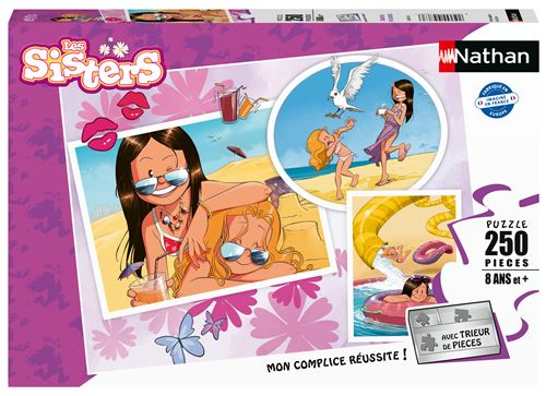 Puzzle 250 pièces Nathan Souvenirs de vacances Les Sisters